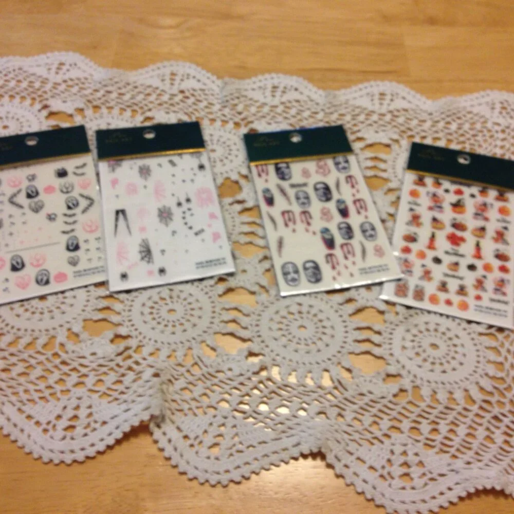 Halloween Nail art stickers bundle, new